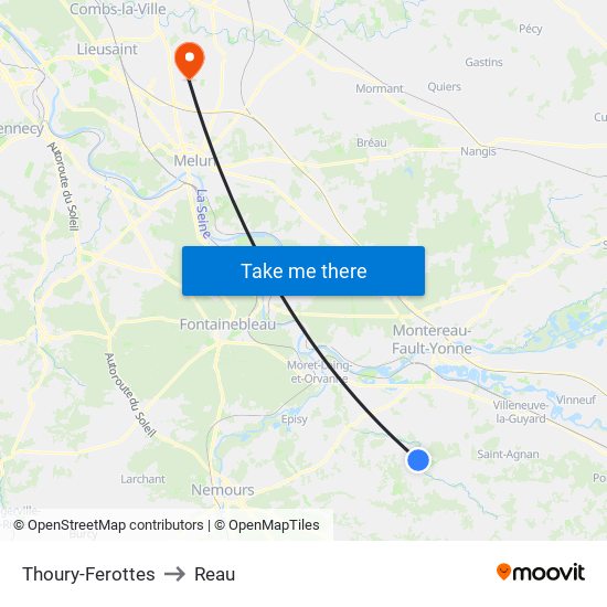 Thoury-Ferottes to Reau map