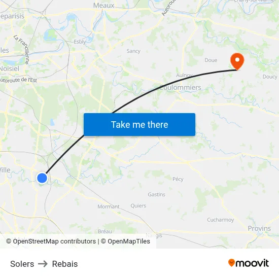 Solers to Rebais map