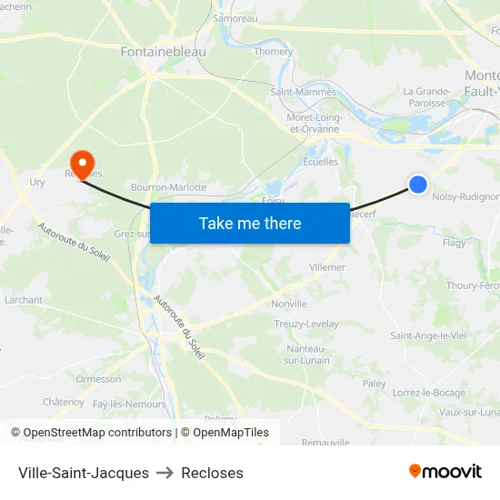 Ville-Saint-Jacques to Recloses map