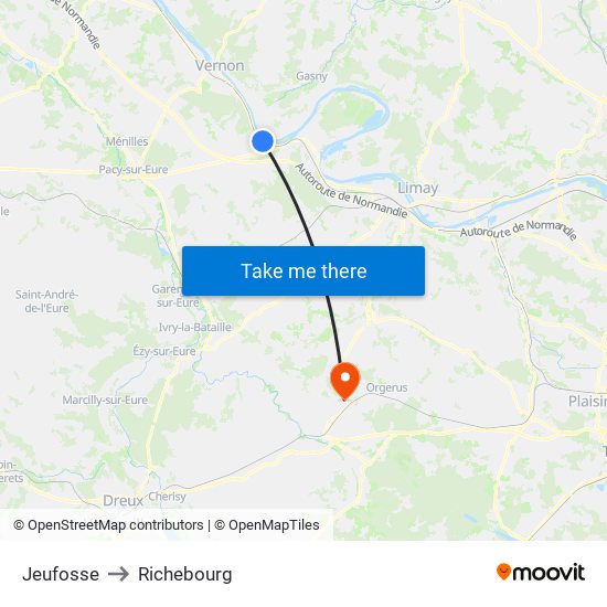 Jeufosse to Richebourg map