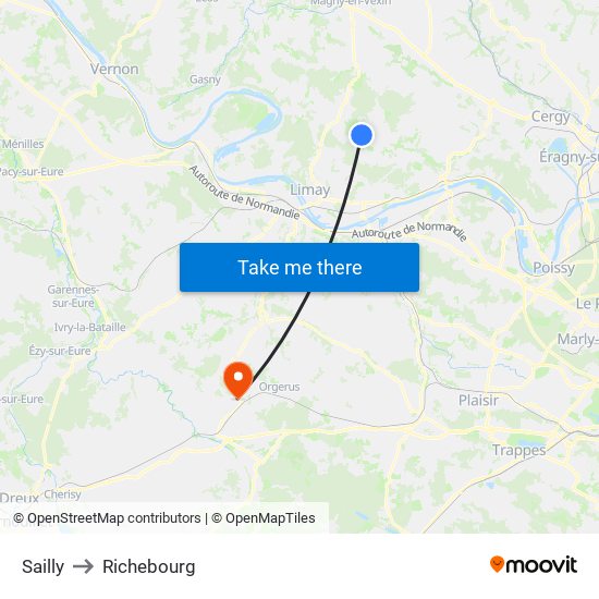 Sailly to Richebourg map