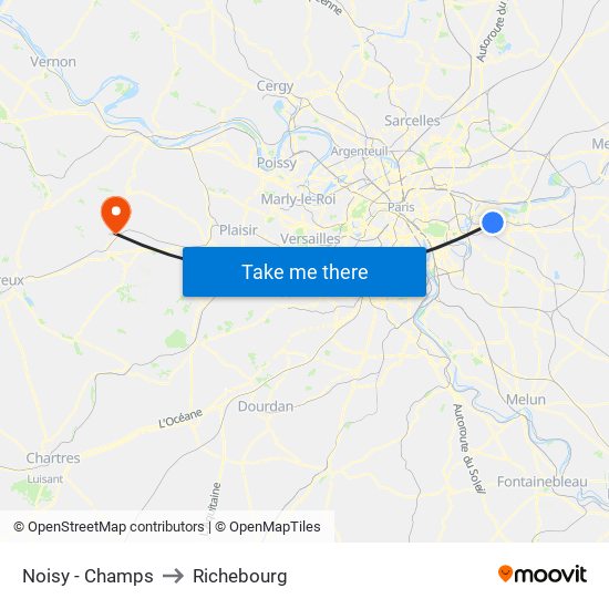 Noisy - Champs to Richebourg map