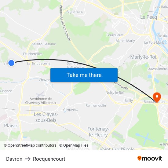 Davron to Rocquencourt map
