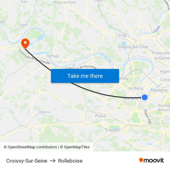 Croissy-Sur-Seine to Rolleboise map