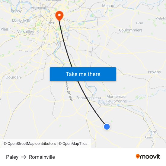 Paley to Romainville map