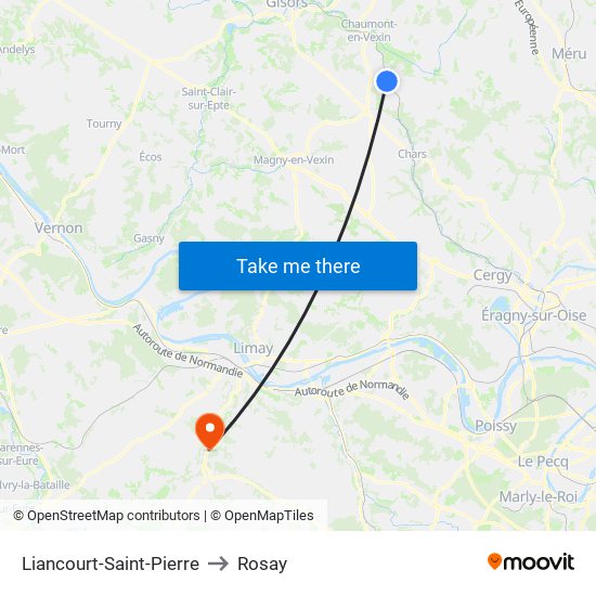 Liancourt-Saint-Pierre to Rosay map