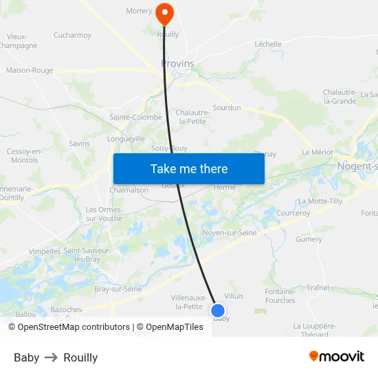Baby to Rouilly map