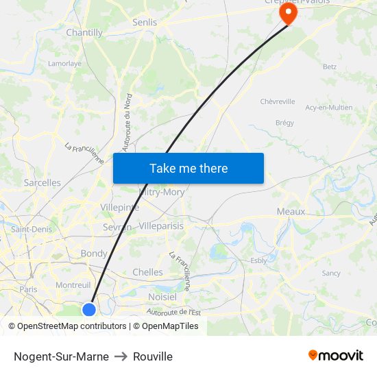 Nogent-Sur-Marne to Rouville map