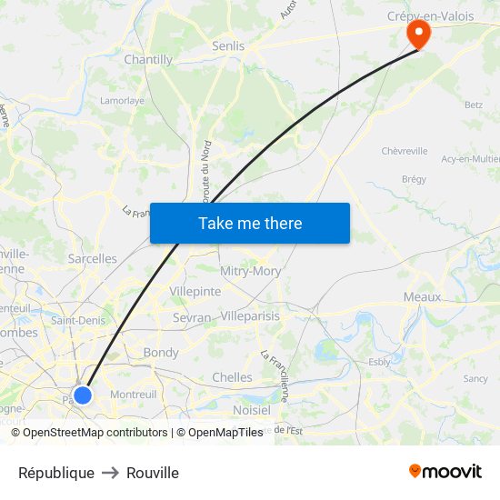République to Rouville map