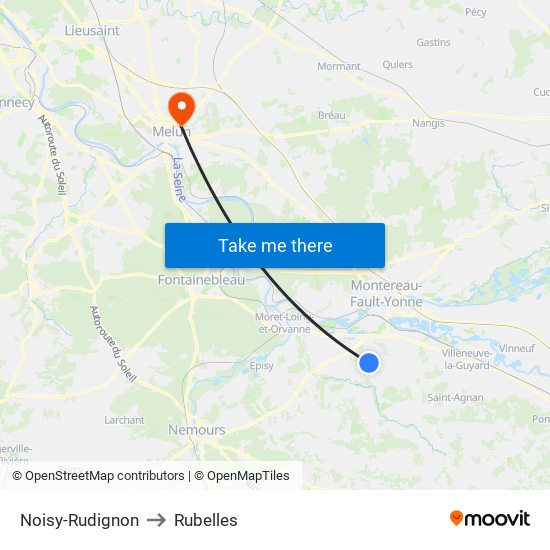 Noisy-Rudignon to Rubelles map