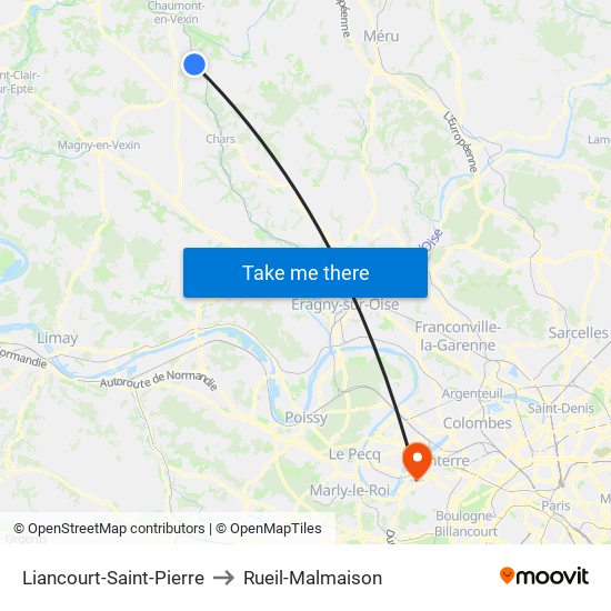 Liancourt-Saint-Pierre to Rueil-Malmaison map