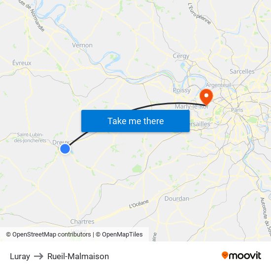 Luray to Rueil-Malmaison map