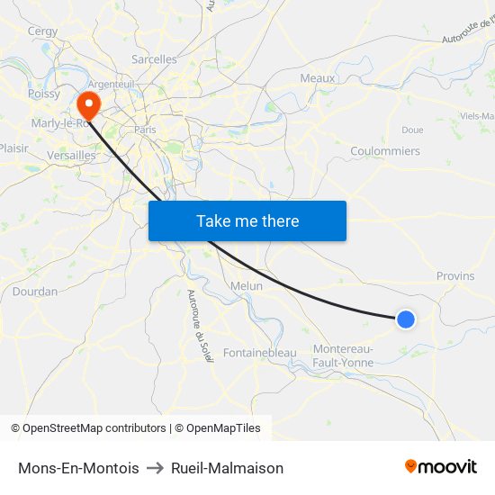 Mons-En-Montois to Rueil-Malmaison map
