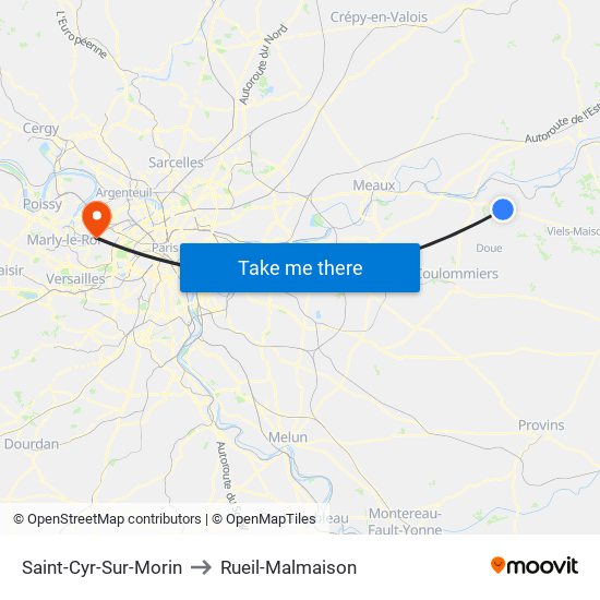 Saint-Cyr-Sur-Morin to Rueil-Malmaison map