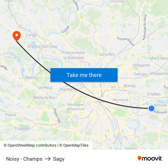 Noisy - Champs to Sagy map