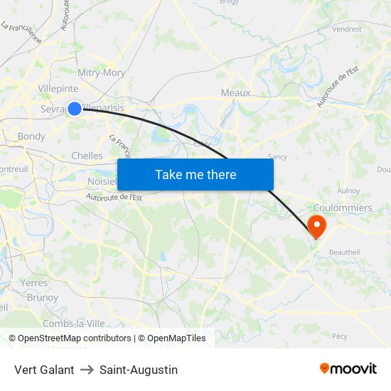 Vert Galant to Saint-Augustin map