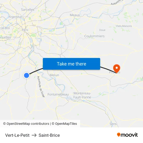 Vert-Le-Petit to Saint-Brice map