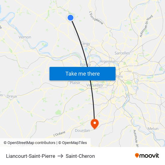 Liancourt-Saint-Pierre to Saint-Cheron map