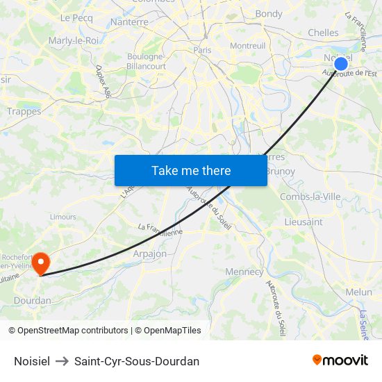 Noisiel to Saint-Cyr-Sous-Dourdan map