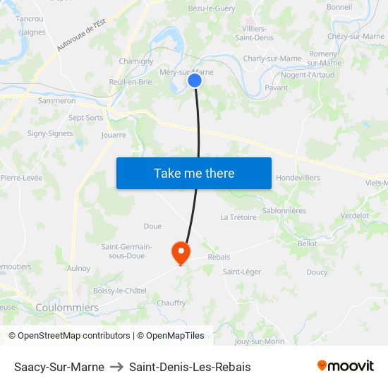 Saacy-Sur-Marne to Saint-Denis-Les-Rebais map