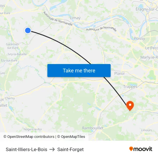 Saint-Illiers-Le-Bois to Saint-Forget map