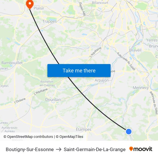Boutigny-Sur-Essonne to Saint-Germain-De-La-Grange map