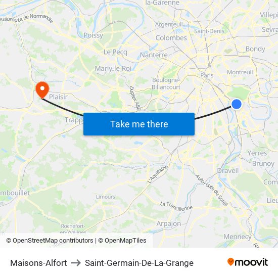 Maisons-Alfort to Saint-Germain-De-La-Grange map