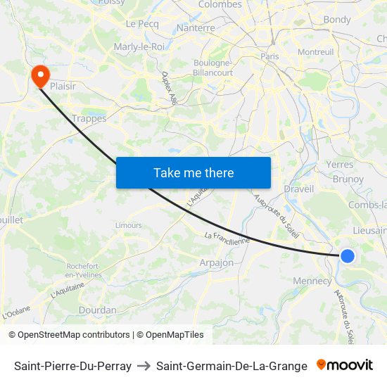 Saint-Pierre-Du-Perray to Saint-Germain-De-La-Grange map