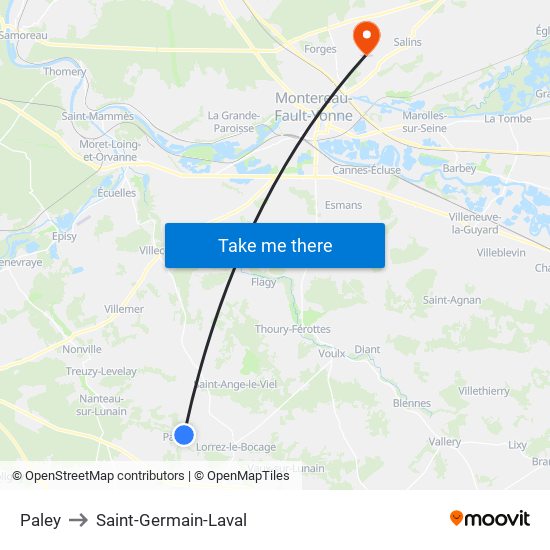 Paley to Saint-Germain-Laval map