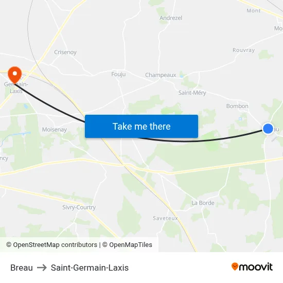 Breau to Saint-Germain-Laxis map