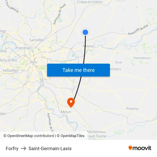 Forfry to Saint-Germain-Laxis map