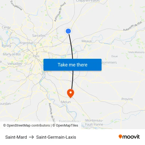 Saint-Mard to Saint-Germain-Laxis map