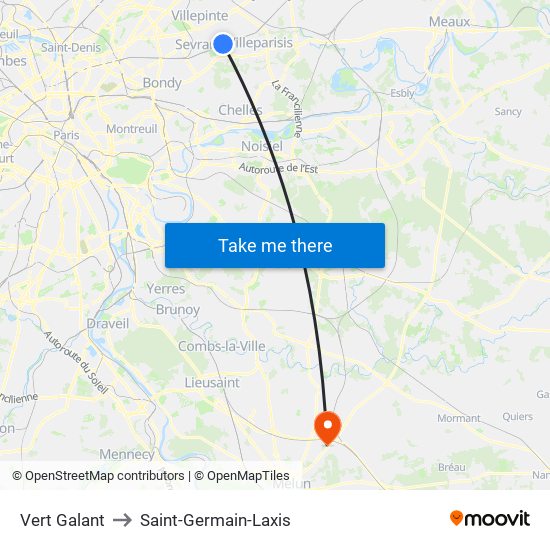 Vert Galant to Saint-Germain-Laxis map