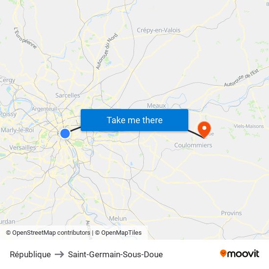 République to Saint-Germain-Sous-Doue map