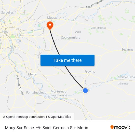 Mouy-Sur-Seine to Saint-Germain-Sur-Morin map