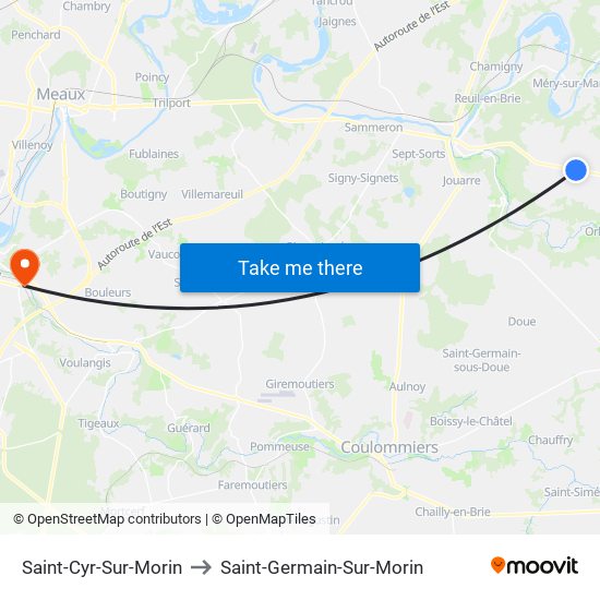 Saint-Cyr-Sur-Morin to Saint-Germain-Sur-Morin map