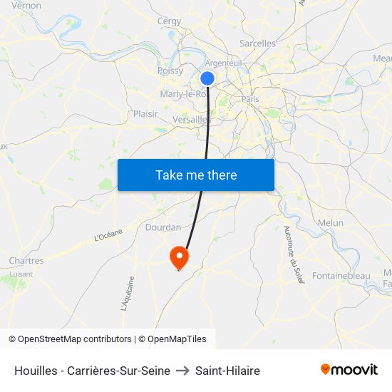 Houilles - Carrières-Sur-Seine to Saint-Hilaire map