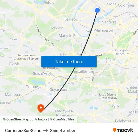 Carrieres-Sur-Seine to Saint-Lambert map