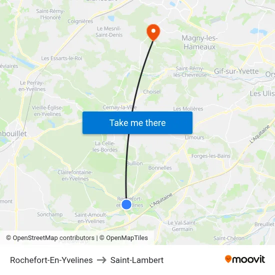Rochefort-En-Yvelines to Saint-Lambert map