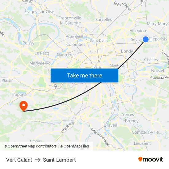 Vert Galant to Saint-Lambert map