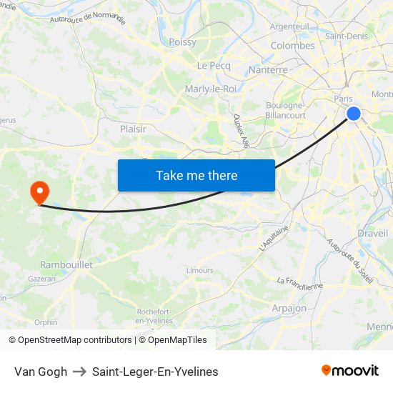 Van Gogh to Saint-Leger-En-Yvelines map