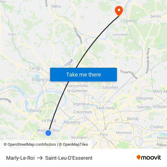 Marly-Le-Roi to Saint-Leu-D'Esserent map