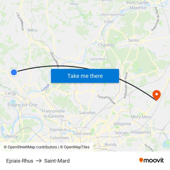 Epiais-Rhus to Saint-Mard map