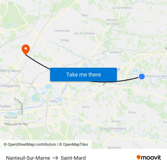 Nanteuil-Sur-Marne to Saint-Mard map