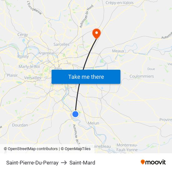 Saint-Pierre-Du-Perray to Saint-Mard map