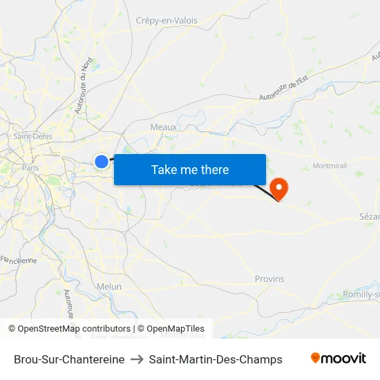 Brou-Sur-Chantereine to Saint-Martin-Des-Champs map