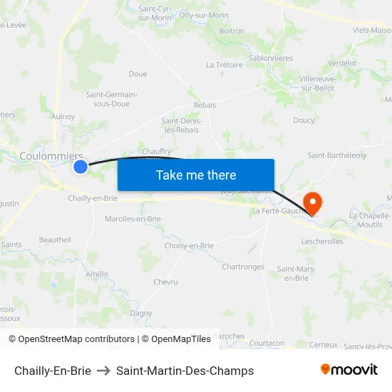 Chailly-En-Brie to Saint-Martin-Des-Champs map