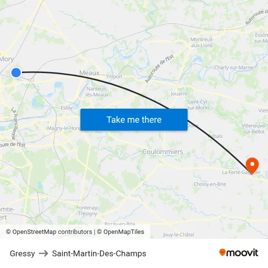 Gressy to Saint-Martin-Des-Champs map
