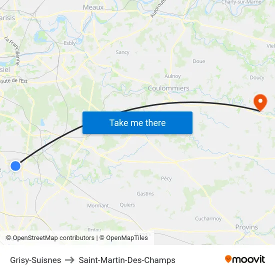 Grisy-Suisnes to Saint-Martin-Des-Champs map