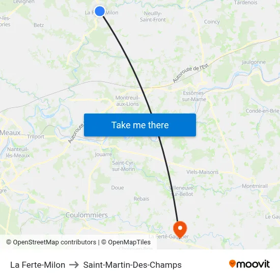 La Ferte-Milon to Saint-Martin-Des-Champs map